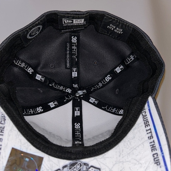 Los Angeles LA Kings 2014 Stanley Cup Champions Locker Room New Era Flex Cap Hat - Picture 7 of 8
